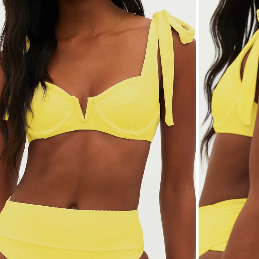 Beach Riot Blair Yellow Bikini Set